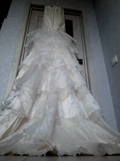 Свадебное платье-русалочка со шлейфом