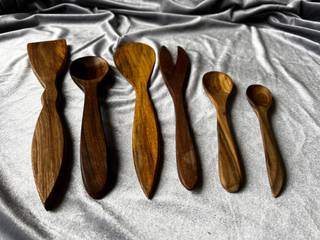 Набор деревянных предметов для кухни