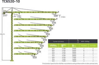 Zoomlion Tc6520-10 Topkit башенный кран