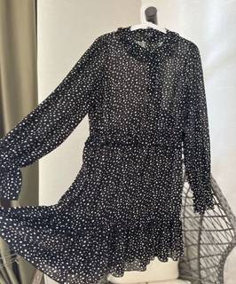 Платье мини в горох L-Xl