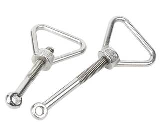 Судовые стальные болты откидные, гайки - барашки