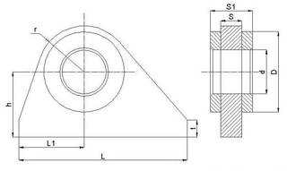 Обух такелажный I - I - 50 ОСТ5.2045-79