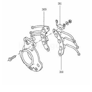 Диодный мост M18FA304B, Marelli Motori   