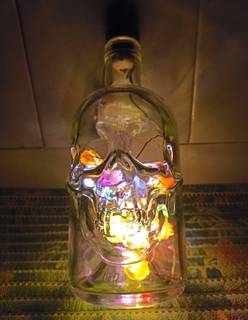 Автономный интерьерный светильник череп, для пати