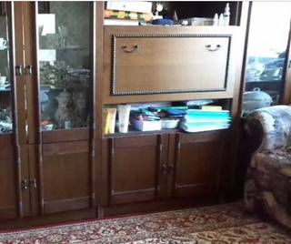 Стенка, шкаф для книг, посуды, в гостиную, сервант