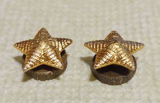 Звёздочки на погоны, малые, на гайках 2 шт. СССР