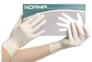 Перчатки медицинские NORMA, Натуральный латекс