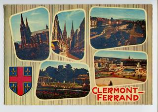 Открытка города Clermont - Ferrand