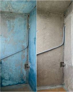 Удаление(старой краски,шпаклёвки) с стен, потолков