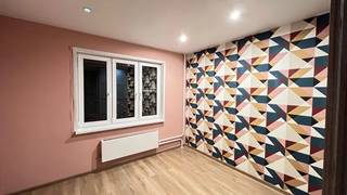 Поклейка обоев покраска кухни комнаты коридора 