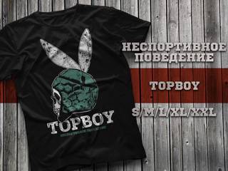 футболка Неспортивное Поведение "TOPBOY" чёрная