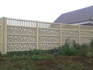 Железобетонный декоративный забор
