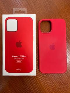 Чехол красный для Apple iPhone 12/12 Pro