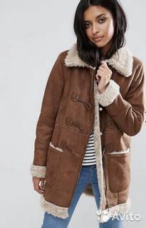 Дубленка (куртка) коричневая