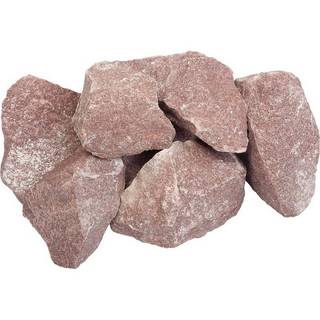 Камень для сауны и бани малиновый Кварцит 20кг 