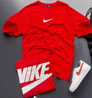 Новая летняя футболка Nike (мужская) красная