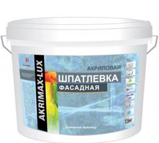 Шпатлевка фасадная Akrimax-lux акриловая. 3кг (144