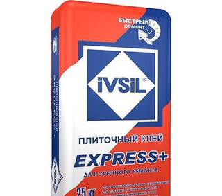 Клей плиточный ivsil express+ 25кг (48)