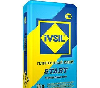 Клей плиточный ivsil start 25кг (48)