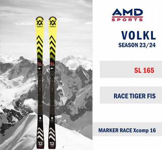 Горные лыжи Volkl SL 165 R FIS + Xcomp 16