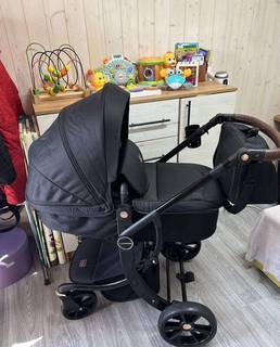 Коляска luxmom 3 в 1 608 черная