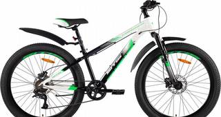 Велосипед sitis crosser 26" HD (2024) Black-White-Green Nov169