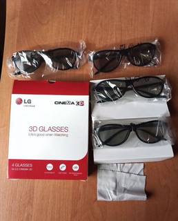 3D очки для телевизора LG 4шт