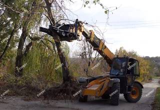 Корчеватель пней "Крокодил" на JCB