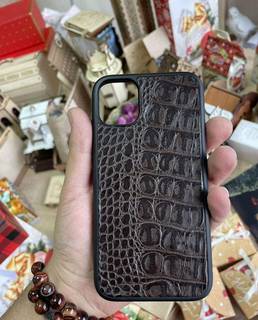 Чехол на iPhone 11 кожаный Brown No1773