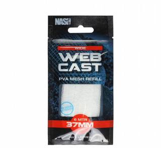 Nash Tackle Запасная сетка пва Webcast PVA Refill Wide 37 mm 6 m