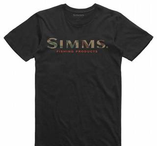 Simms Футболка Simms Logo T-Shirt (Black, XL)