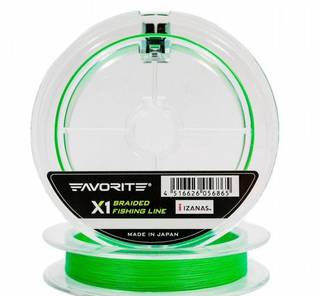 Favorite Шнур Favorite X1 PE 4x 150m (light green) #1.0/0.165mm 8.7kg/