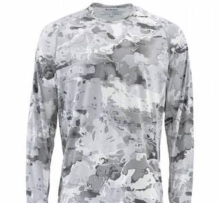 Simms Термофутболка Simms SolarFlex LS Crewneck - Print (XL, Cloud Cam