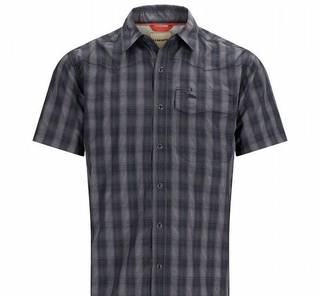 Simms Рубашка Simms Big Sky SS Shirt (Black, XL)