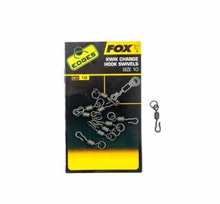 Fox Вертлюги с кольцом и быстросъемом Edges Kwik Change Hook Swivels -