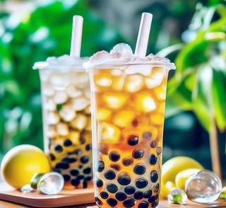 Bubble tea / лимон / апельсин / клубника