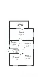 Продаётся новый дом 95,5 кв.м. (пос. Знаменский, Восточный обход) на у