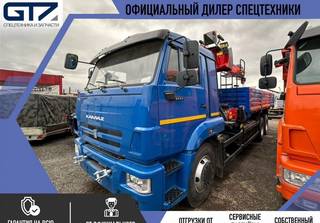 Бортовой грузовик КАМАЗ 65117-3010-48 с КМУ Инман, 2024