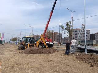 Услуги экскаватора - погрузчика